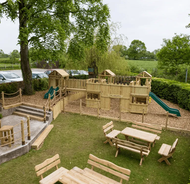 Pub garden play fort